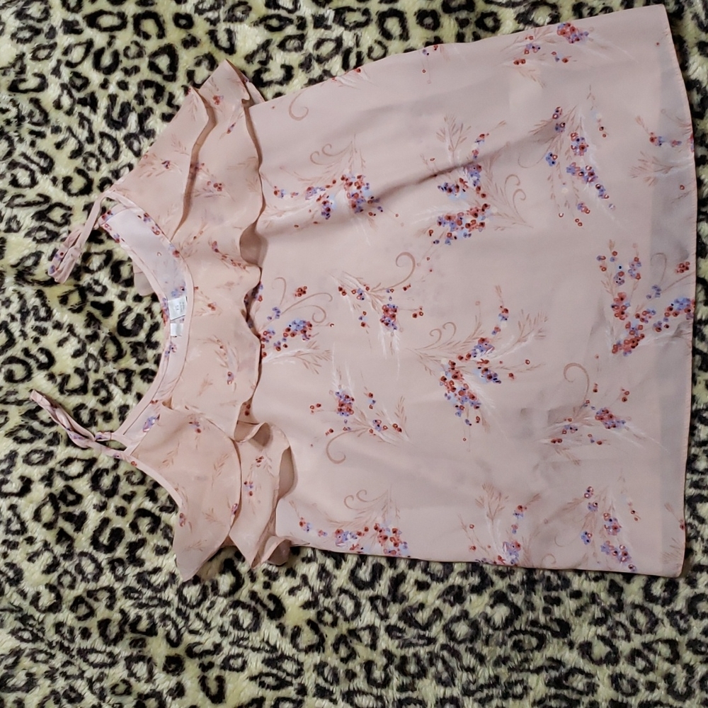 Lauren Conrad Flower Tank Top